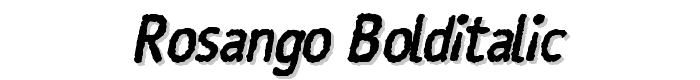 Rosango BoldItalic font
